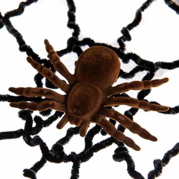 Декор на Хелловін Павутина з павуком Декор на Хелловін Павутина з павуком