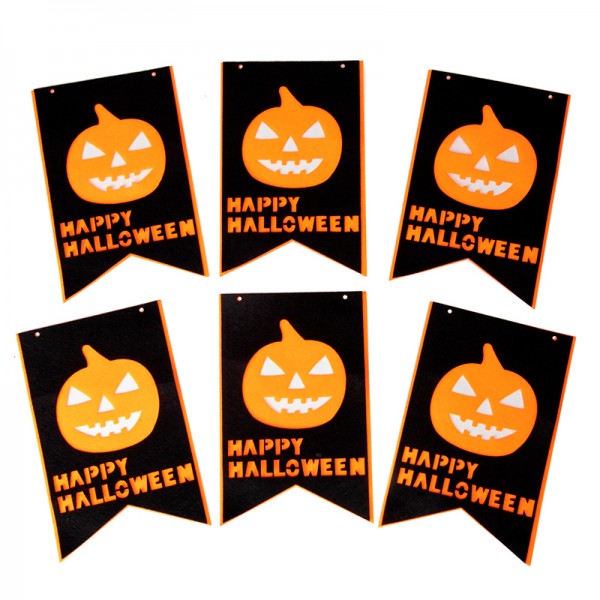 Гірлянда на Хелловін - Гарбуз чорний Гірлянда на Хелловін - Гарбуз чорний