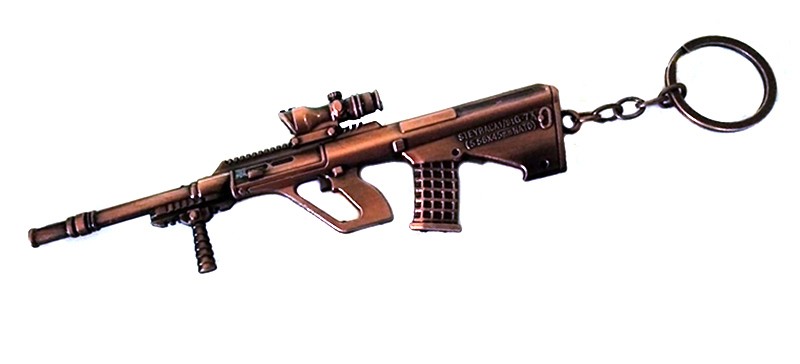 Брелок металлические автомат большой бронза 15 см Брелок металлические автомат большой бронза 15 см