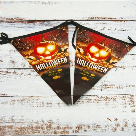 Гірлянда Хелловін прапорці 21 Гірлянда Хелловін прапорці 21