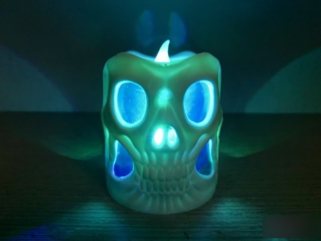 Свічка череп , що світиться Свічка череп , що світиться