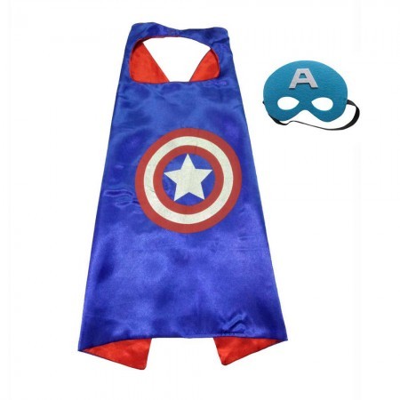 Детский карнавальный костюм с маской Капитан Америка Детский карнавальный костюм с маской Капитан Америка
