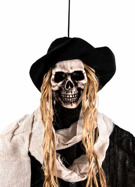 Відьма в капелюсі підвісний декор бежевий з LED-підсвічуванням та звуковими ефектами Відьма в капелюсі підвісний декор бежевий з LED-підсвічуванням та звуковими ефектами