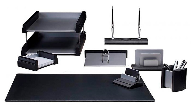 Набор настольный Bestar на 8 предметов черный с серебром 8237FDB Набор настольный Bestar на 8 предметов черный с серебром 8237FDB