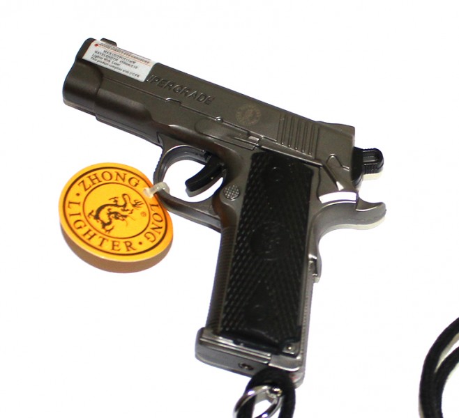 Зажигалка пистолет турбо пламя и лазер Зажигалка пистолет турбо пламя и лазер