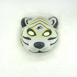 Карнавальная маска белый тигр