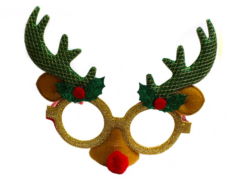 Новогодний очки рождественский олень Новогодний очки рождественский олень