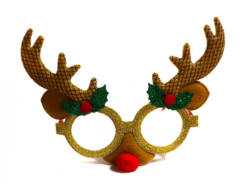 Новогодний очки рождественский олень Новогодний очки рождественский олень