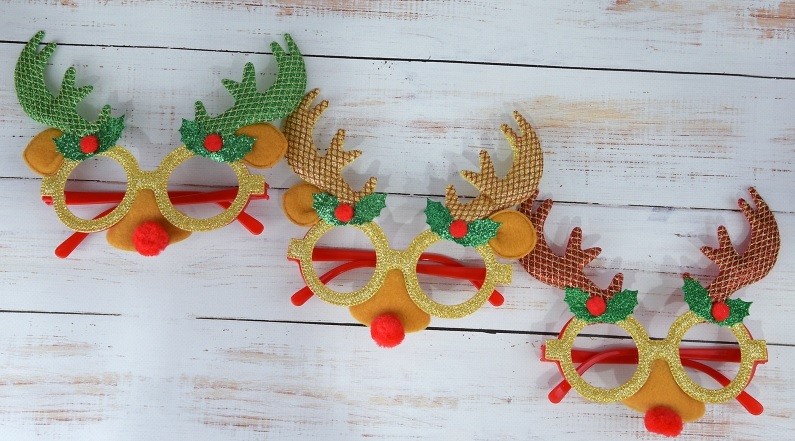 Новогодний очки рождественский олень Новогодний очки рождественский олень