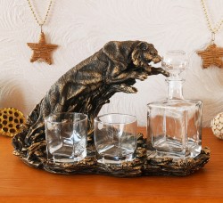 Подарочный набор штоф тигр символ года 
