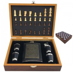 Подарочный набор Фляга с шахматами 