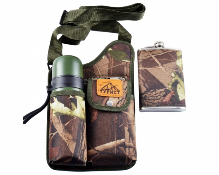 Набор Турист 2в1 Фляга и термос Набор Турист 2в1 Фляга и термос