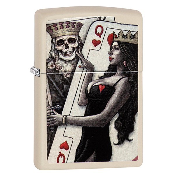 Запальничка Zippo 29393 Skull King Queen Beauty Запальничка Zippo 29393 Skull King Queen Beauty