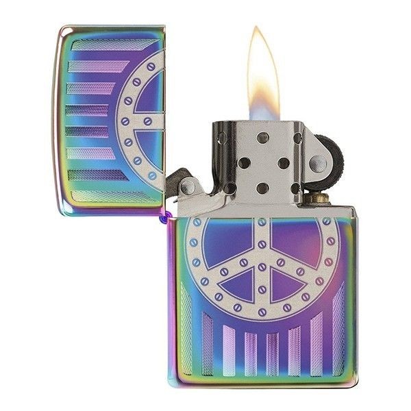 Запальничка Zippo 29435 Rivet Peace Sign Запальничка Zippo 29435 Rivet Peace Sign
