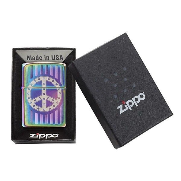 Запальничка Zippo 29435 Rivet Peace Sign Запальничка Zippo 29435 Rivet Peace Sign
