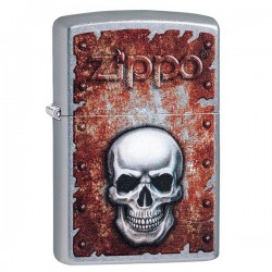 �����������  Zippo Rusted Skull Design 29870