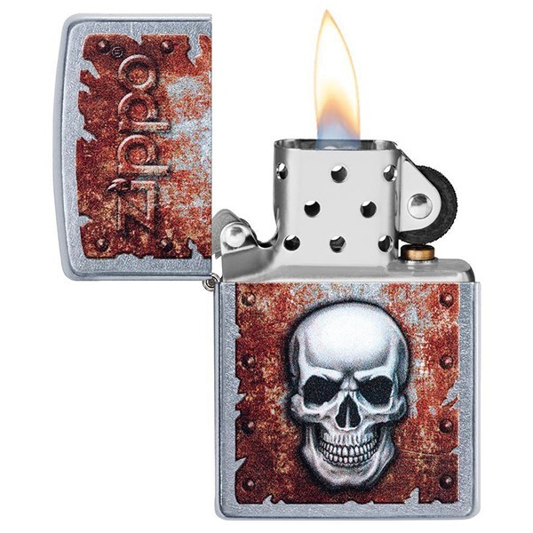 Запальничка Zippo Rusted Skull Design 29870 Запальничка Zippo Rusted Skull Design 29870
