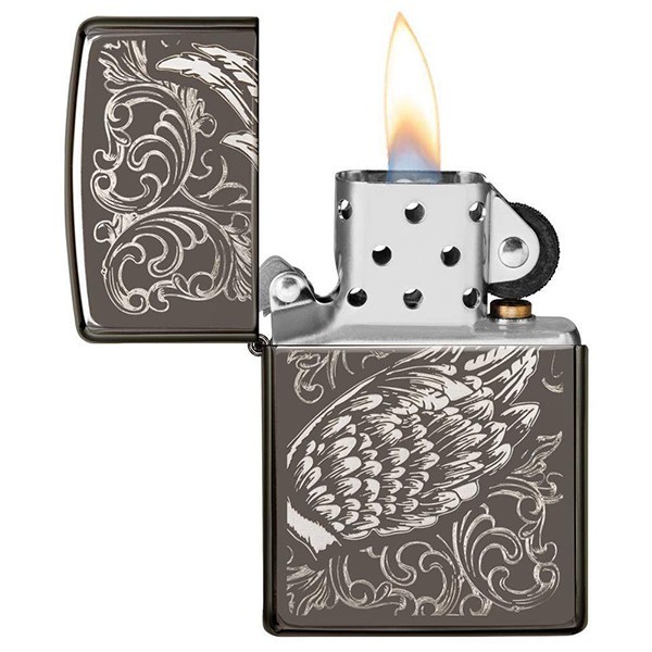 Запальничка Zippo Filigree Flame and Wing Design 29881 Запальничка Zippo Filigree Flame and Wing Design 29881