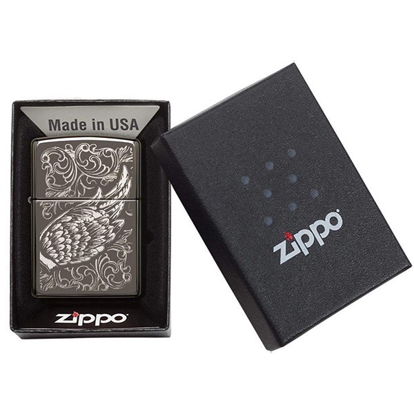 Запальничка Zippo Filigree Flame and Wing Design 29881 Запальничка Zippo Filigree Flame and Wing Design 29881