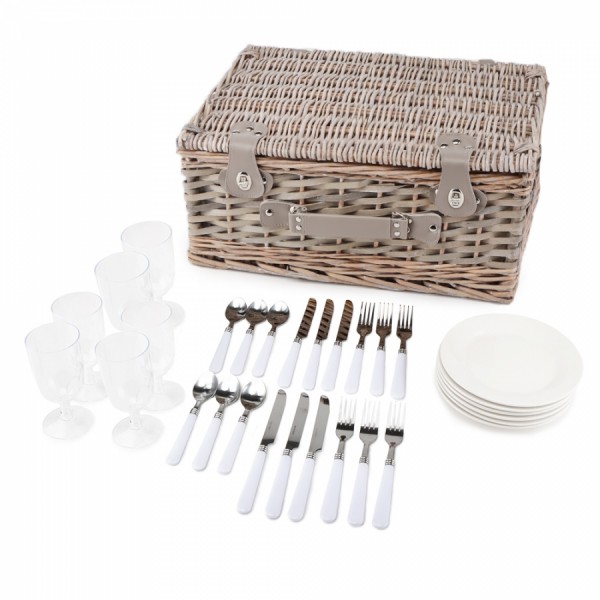 Кошик для пікніка Естетика на 6 осіб Кошик для пікніка Естетика на 6 осіб