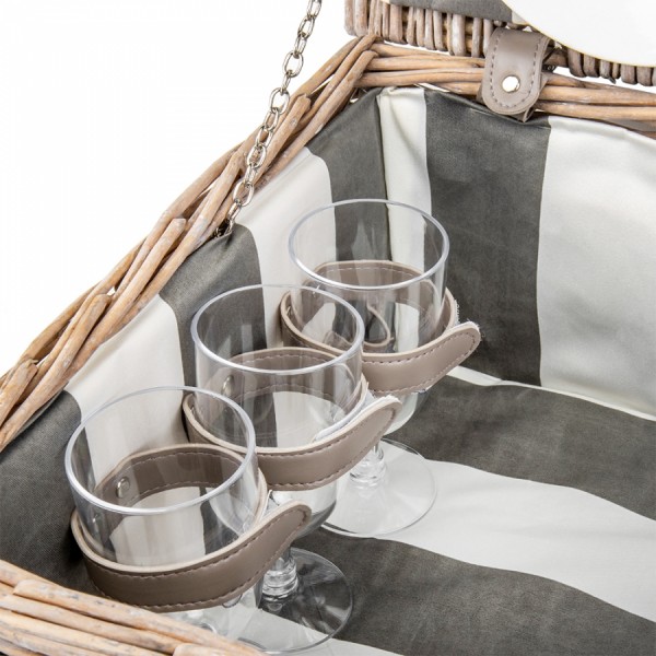 Кошик для пікніка Естетика на 6 осіб Кошик для пікніка Естетика на 6 осіб