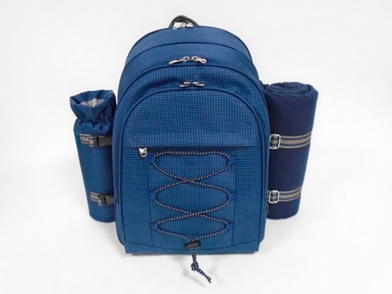 Набір для пікніка TE-412 синій з килимком Набір для пікніка TE-412 синій з килимком