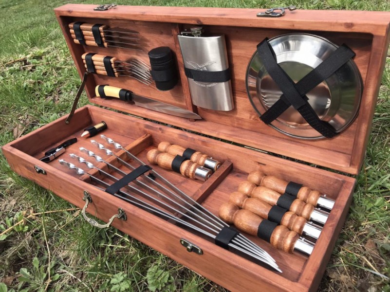 Набор из 6 разборных шампуров для мяса Profi Набор из 6 разборных шампуров для мяса Profi