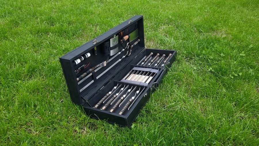 Набор из 8 шампуров с кованой ручкой Канат Набор из 8 шампуров с кованой ручкой Канат