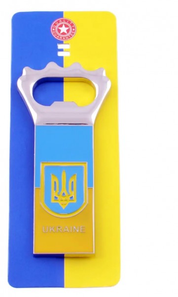 Магнит-открывалка Герб с Флагом Ukraine Магнит-открывалка Герб с Флагом Ukraine