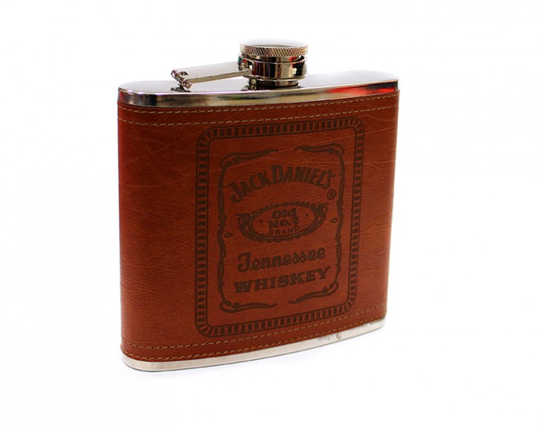 Шкіряна фляга Jack Daniels 14 oz Шкіряна фляга Jack Daniels 14 oz