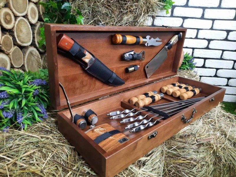 НАБОР ИЗ 6 РАЗБОРНЫХ ШАМПУРОВ ДЛЯ МЯСА PROFI НАБОР ИЗ 6 РАЗБОРНЫХ ШАМПУРОВ ДЛЯ МЯСА PROFI