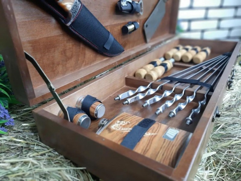 НАБОР ИЗ 6 РАЗБОРНЫХ ШАМПУРОВ ДЛЯ МЯСА PROFI НАБОР ИЗ 6 РАЗБОРНЫХ ШАМПУРОВ ДЛЯ МЯСА PROFI