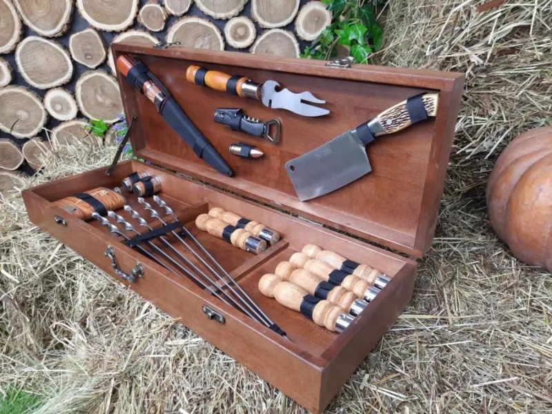 НАБОР ИЗ 6 РАЗБОРНЫХ ШАМПУРОВ ДЛЯ МЯСА PROFI НАБОР ИЗ 6 РАЗБОРНЫХ ШАМПУРОВ ДЛЯ МЯСА PROFI