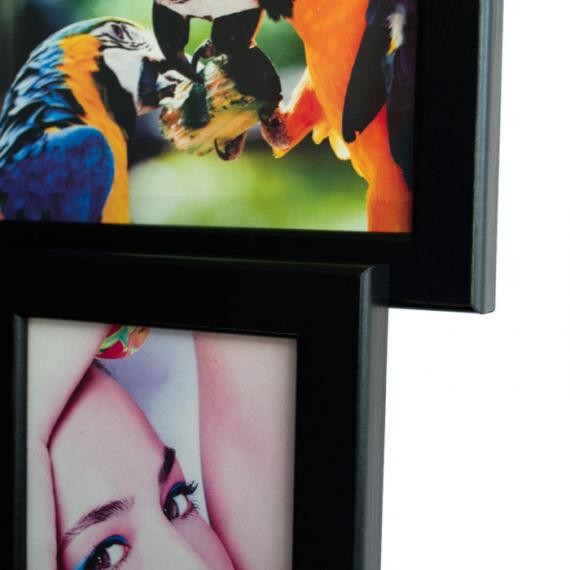 Дерев'яна мультирамка Історія на 15 фото чорна . Дерев'яна мультирамка Історія на 15 фото чорна .