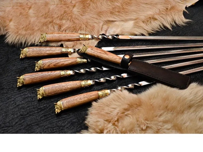 Набір шампурів з вилкою Вепрі Набір шампурів з вилкою Вепрі