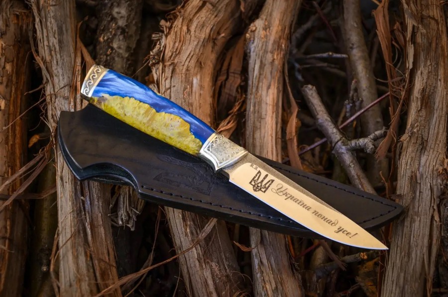 Нож ручной работы Україна понад усе Нож ручной работы Україна понад усе