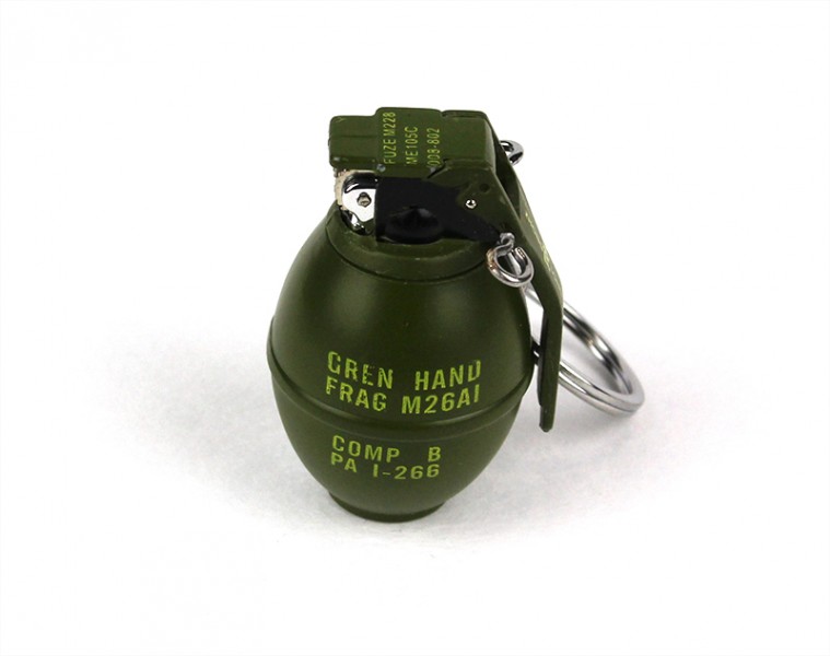 Зажигалка кремневая брелок граната Зажигалка кремневая брелок граната