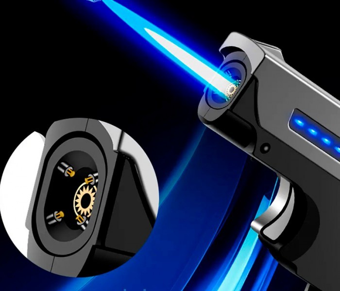 Зажигалка пистолет форсунка в подарочной упаковке Зажигалка пистолет форсунка в подарочной упаковке