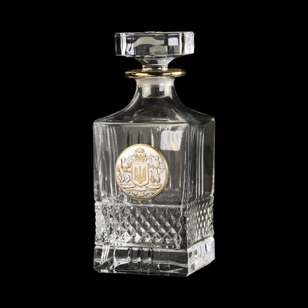 Набір для віскі Тризуб графин та келихи (срібло, золото, кришталь) Набір для віскі Тризуб графин та келихи (срібло, золото, кришталь)