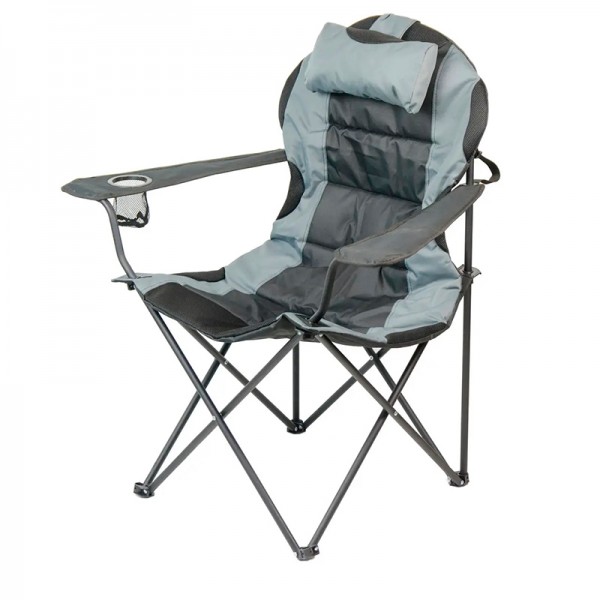 Крісло портативне Рибалка Трофей NR-35, сірий з чорним Крісло портативне Рибалка Трофей NR-35, сірий з чорним