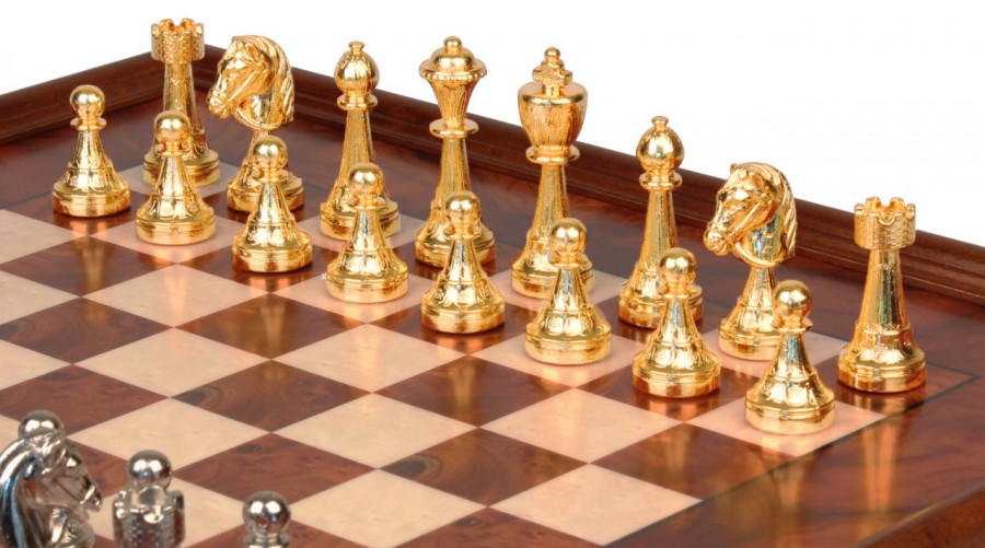 Шахматы ITALFAMA 70G+434R латунь, золото и серебро Шахматы ITALFAMA 70G+434R латунь, золото и серебро