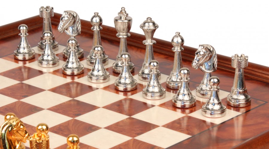 Шахматы ITALFAMA 70G+434R латунь, золото и серебро Шахматы ITALFAMA 70G+434R латунь, золото и серебро