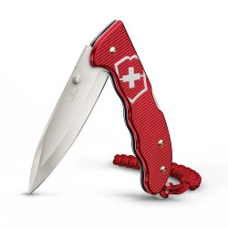 Нож "Victorinox" Evoke Alox 136мм, 5 функций, рифленый красный, темляк (Швейцария)