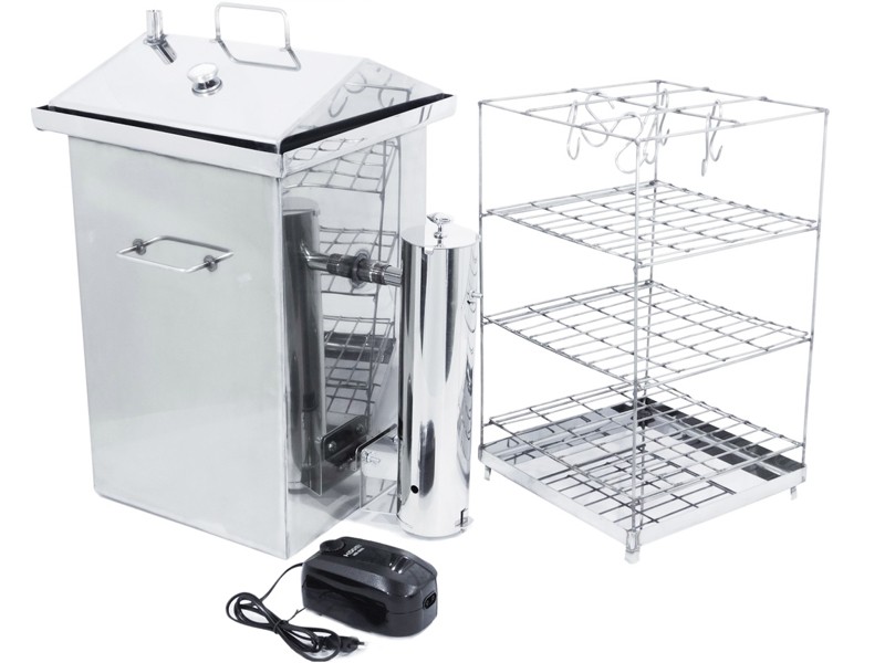 Коптильня из нержавеющей стали для холодного и горячего копчения ЕСБ15 Коптильня из нержавеющей стали для холодного и горячего копчения ЕСБ15