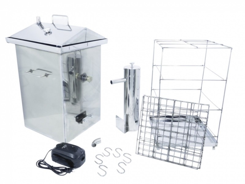 Коптильня из нержавеющей стали для холодного и горячего копчения ЕСБ15 Коптильня из нержавеющей стали для холодного и горячего копчения ЕСБ15