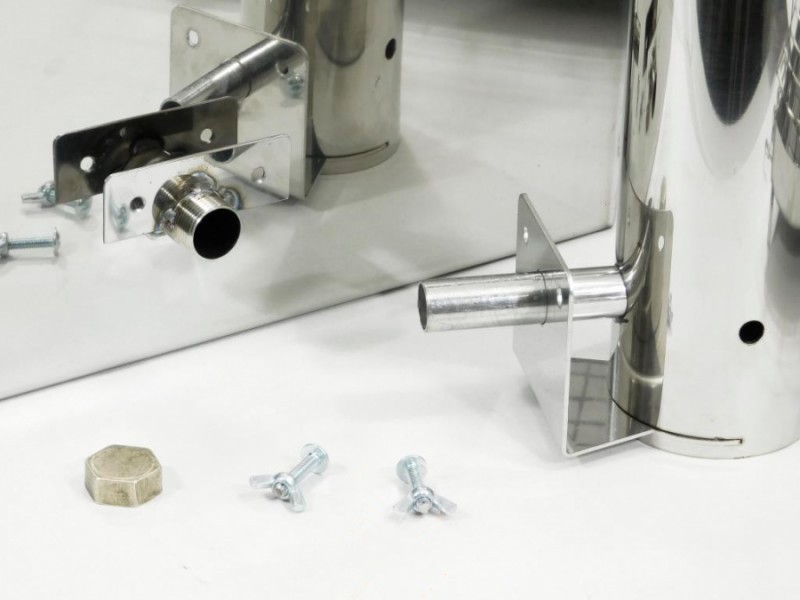 Коптильня горячего и холодного копчения из нержавейки 2 мм с дымогенератором Коптильня горячего и холодного копчения из нержавейки 2 мм с дымогенератором