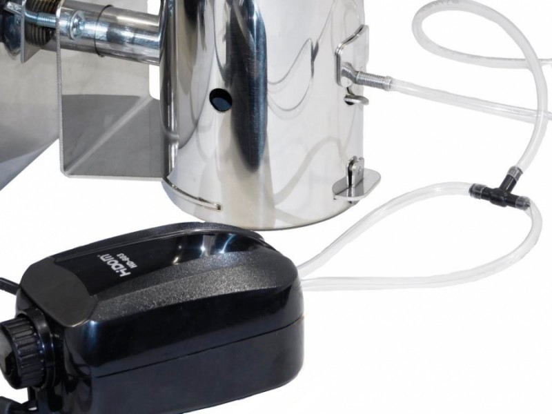 Коптильня горячего и холодного копчения из нержавейки 2 мм с дымогенератором Коптильня горячего и холодного копчения из нержавейки 2 мм с дымогенератором