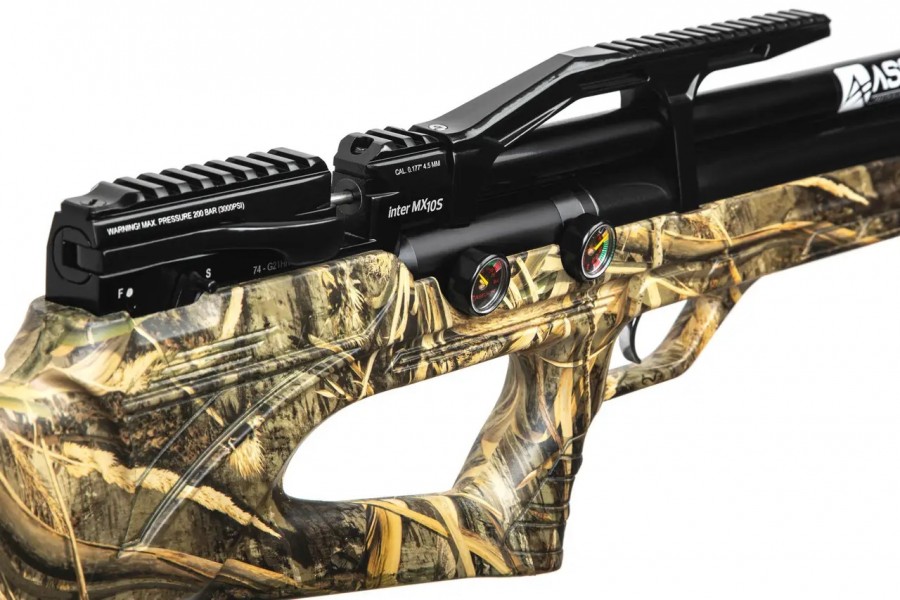 Пневматическая Редукторная PCP винтовка Aselkon MX10-S Camo Max 5 кал. 4.5 Пневматическая Редукторная PCP винтовка Aselkon MX10-S Camo Max 5 кал. 4.5