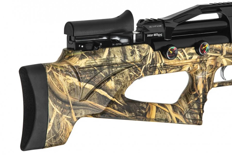 Пневматическая Редукторная PCP винтовка Aselkon MX10-S Camo Max 5 кал. 4.5 Пневматическая Редукторная PCP винтовка Aselkon MX10-S Camo Max 5 кал. 4.5