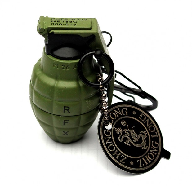 Зажигалка граната с карабином Зажигалка граната с карабином